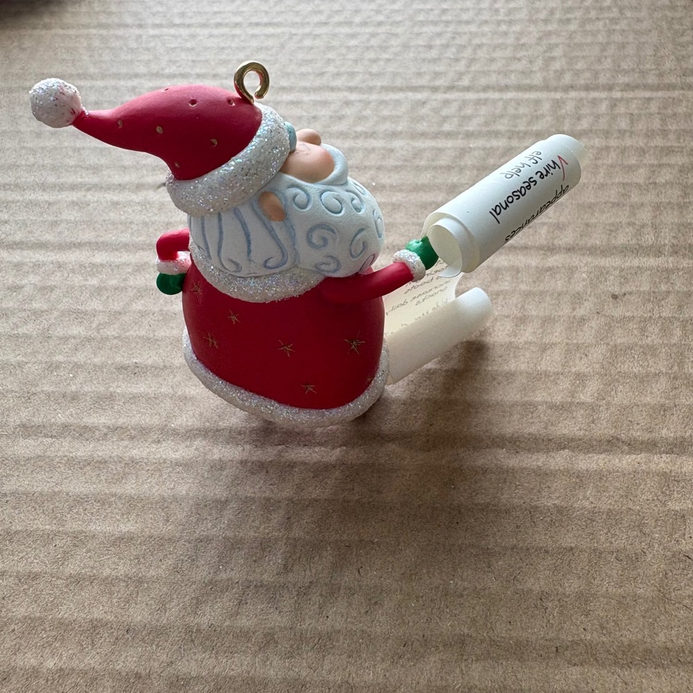Hallmark Keepsake Ornament So Much To Do Santa Christmas 2004 New In Box - Picture 9 of 9